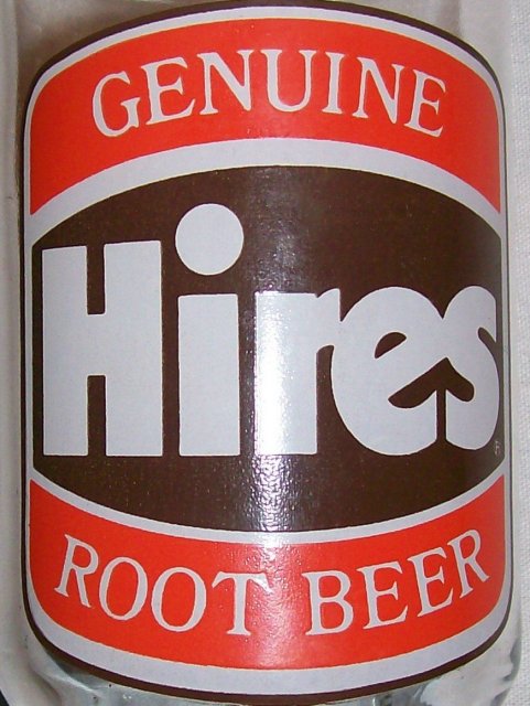 Hires Root Beer Glass Advertising Tumbler Set of 2 1970's Orange/Brown 5.25