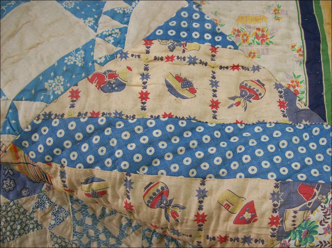 Random Pattern Quilt 1930's-50's