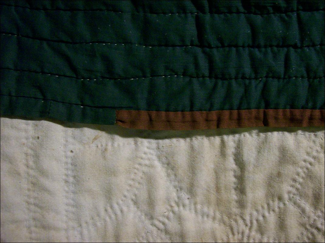 Primitive Handsewn Quilt Late 1800's 4-Point Star Cotton/Wool 64 X 84
