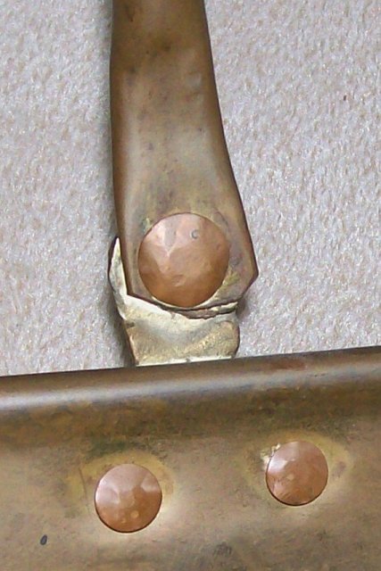 Copper & Brass Log Holder/Carrier for Fireplace