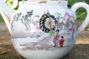 Geisha Girl Teapot/ Creamer/ Sugar: Water Wheel/ Mill