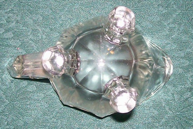 Indiana #125 Creamer w/ Engraved Grapes Clear Glass Early 1900s