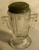 Riverside #76 Frosted Chick/Chicken Early American Pressed Glass Shaker