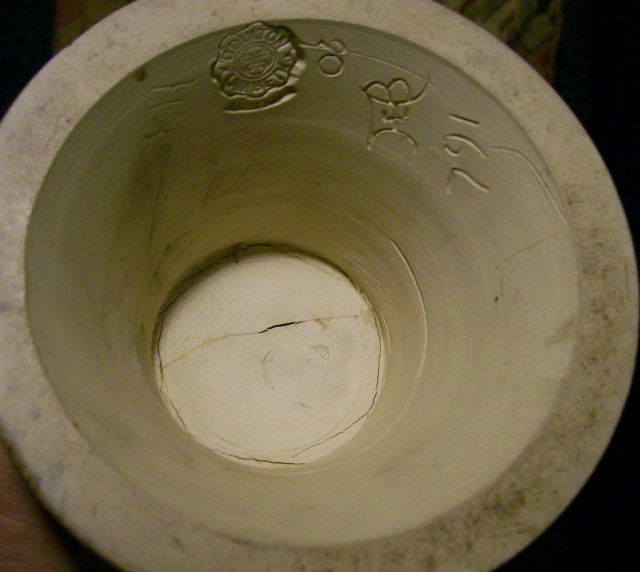 Doulton Lambeth Oversized Ceramic Vase Florence Barlow Birds & Thistles 20 3/8