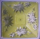 Virden Poinsettia Ceiling Light Shade 1940's Canary Yellow