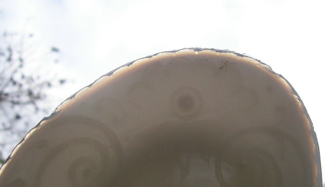 Scroll & Floral Opal Glass Tray