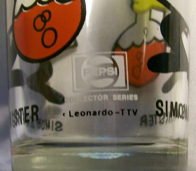 Pepsi/Leonardo TV Collector's Glass: Simon Bar Sinister