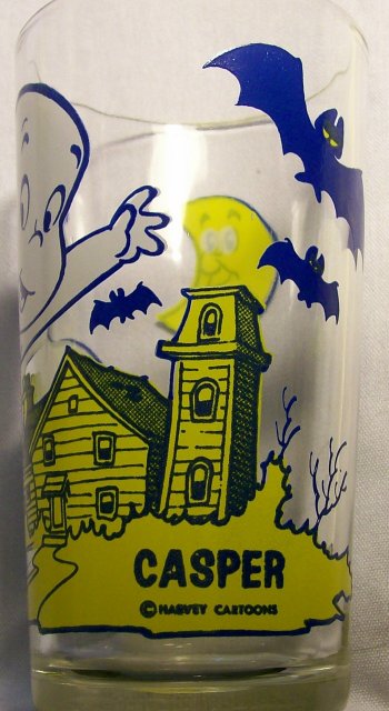 Casper the Friendly Ghost Collector's Glass Pepsi/Harvey Cartoons 1970's