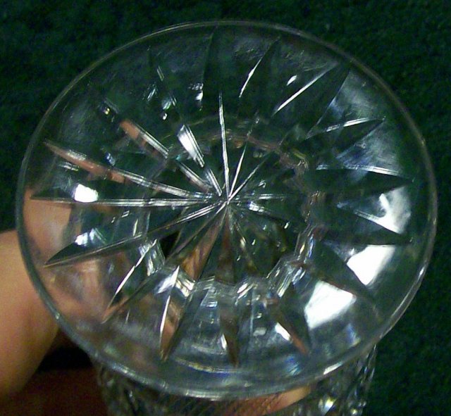 Brilliant Cut Glass Footed Toothpick Holder