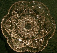 Brilliant Cut Glass Ice Cream Plate