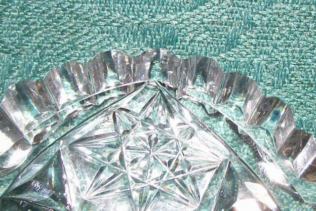 Brilliant Cut Glass Ice Cream Plate