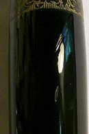 Black Glass Vase with Gold Encrusted Band