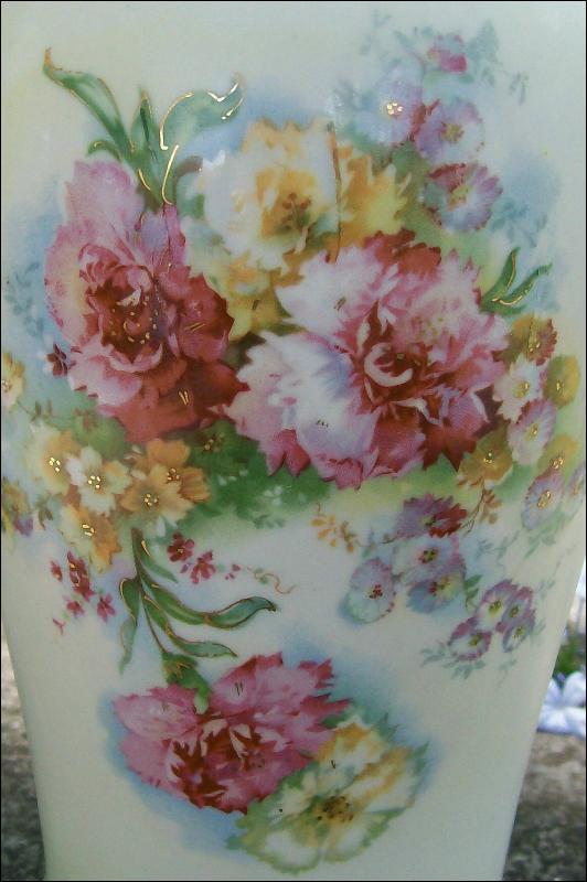 Austrian Porcelain Vase Grecian-Style 14.5