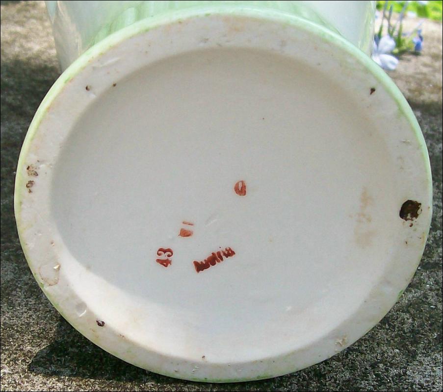 Austrian Porcelain Vase Grecian-Style 14.5