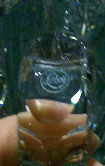 Libbey Cut Glass Pitcher & Tumbler Set: