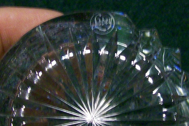 Libbey Cut Glass Pitcher & Tumbler Set: