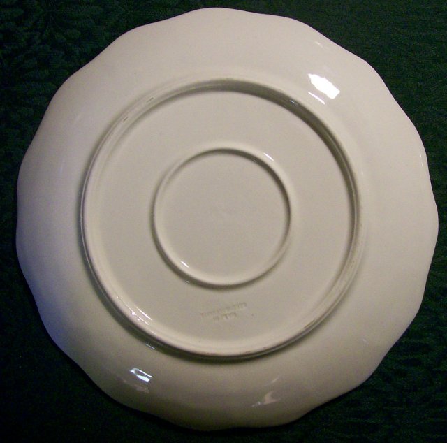 Czechoslovakian Majolica Grape Leaf Plate Pair