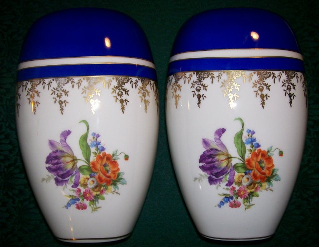 Rosenthal Dresden-Style Porcelain Vase Pair 9