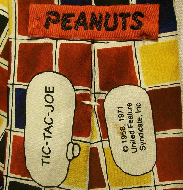 Peanuts/Snoopy/Joe Cool Silk Neck Tie