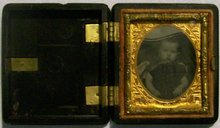 Ambrotype of Child in Union Case: 1/16th Plate