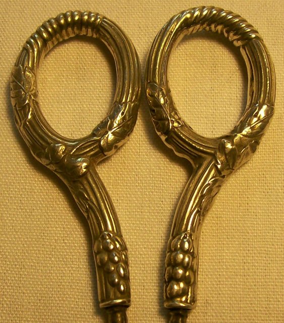 Gorham Sterling Grape Shears: Late 1800's