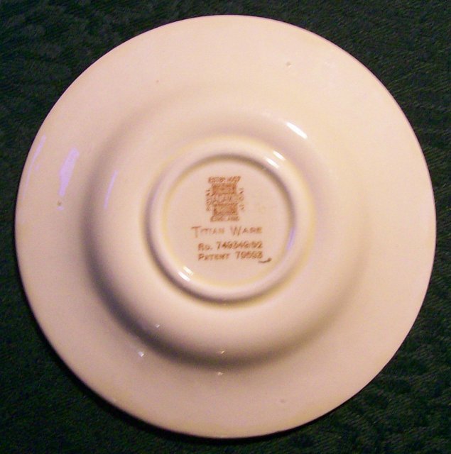 Adams Titian Ware Saucer: