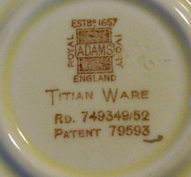Adams Titian Ware Saucer: