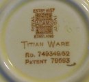 Adams Titian Ware Saucer: