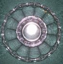Imperial Glass Crocheted Crystal Nappy/Shallow Bowl Clear 6.75