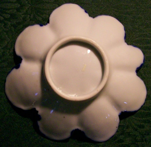 Nippon/Japan Bowl Hand-Painted Flowers/Cobalt/Gold 1890s-1930s