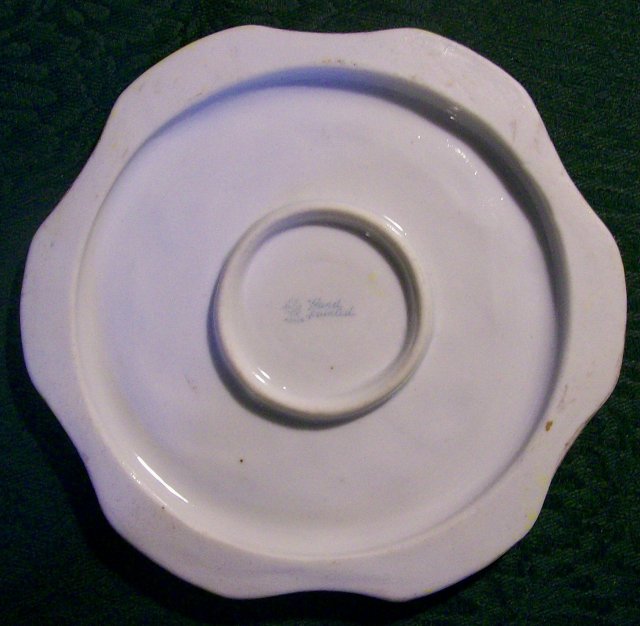 Noritake/Maple Leaf Nippon Ceramic Trivet/Tea Tile Roses & Gold