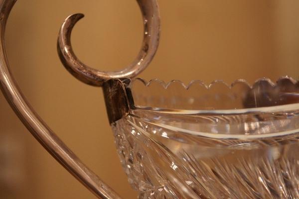 A BIG ARTDECO CRYSTAL VASE. LATVIA. Studija A/S L. Rosenthal