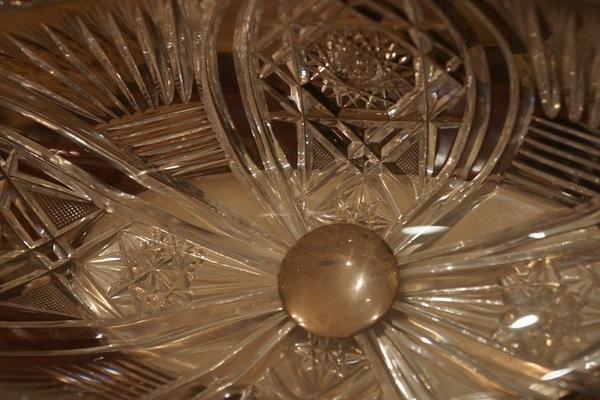 A BIG ARTDECO CRYSTAL VASE. LATVIA. Studija A/S L. Rosenthal