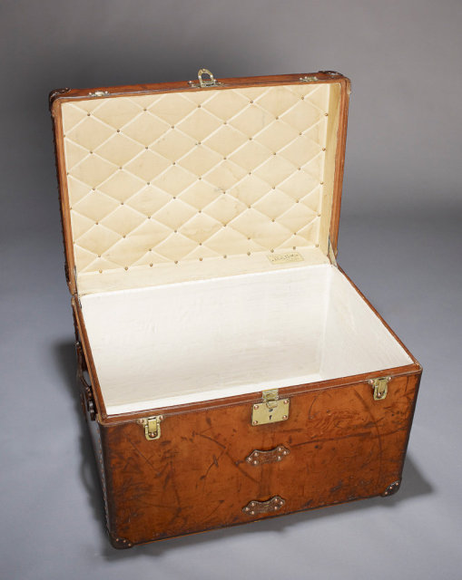 Louis Vuitton Vintage Leather Trunk, circa 1905.
