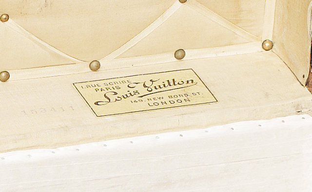 Louis Vuitton Vintage Leather Trunk, circa 1905.