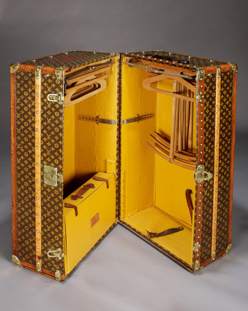 Vintage Louis Vuitton Wardrobe Trunk, circa 1920.