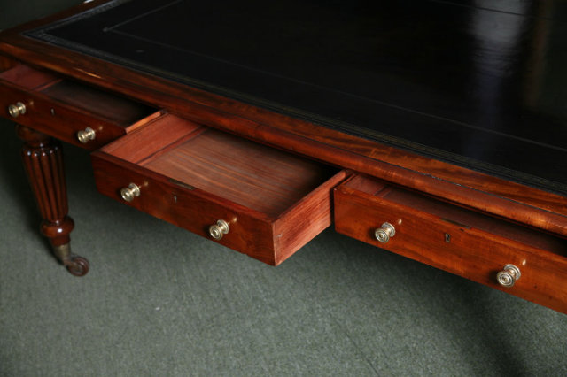 An English Period Writing Table in Mahogany