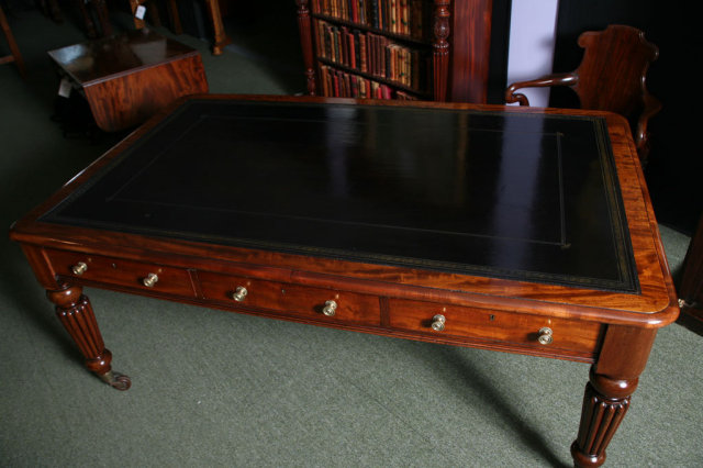 An English Period Writing Table in Mahogany