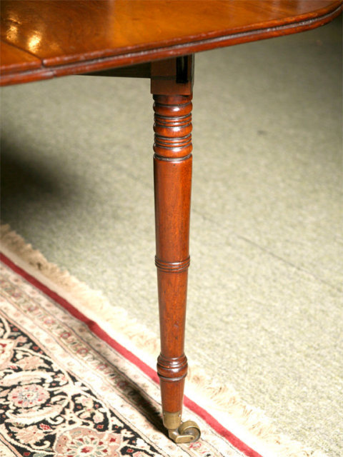 An English Campaign Extending Dining Table