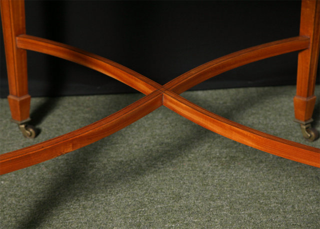 A Small Satinwood Center Table