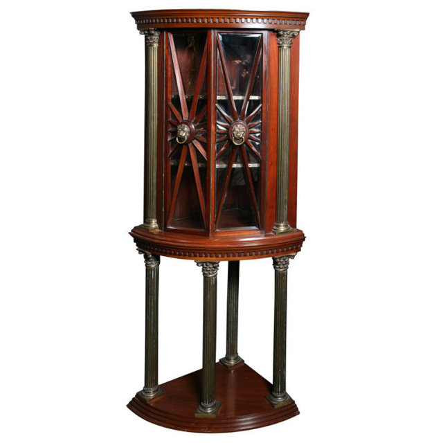 An Exceptional Corner Dislay Cabinet