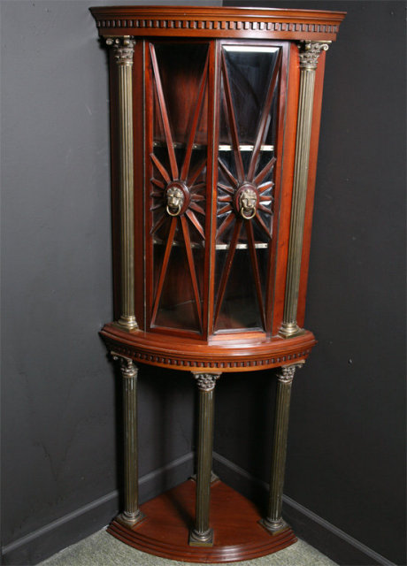 An Exceptional Corner Dislay Cabinet