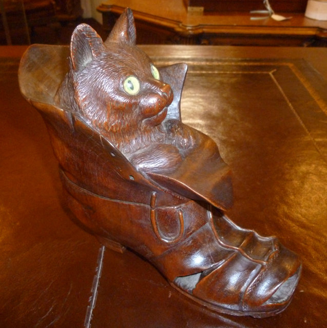 Black Forest Cat in a shoe.