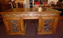 Horn and Antler Desk, circa 1890.