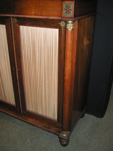 An English Antique Regency Rosewood Chiffonier.