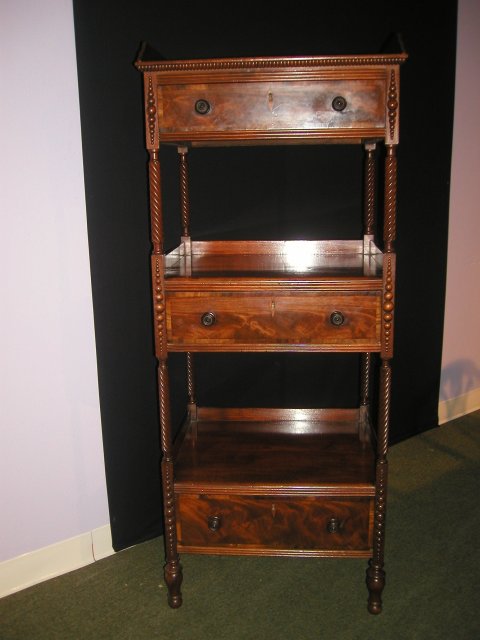 A Very Important English William IV Period What-Not. Made of the finest quality mahogany.