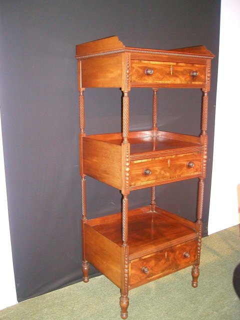 A Very Important English William IV Period What-Not. Made of the finest quality mahogany.