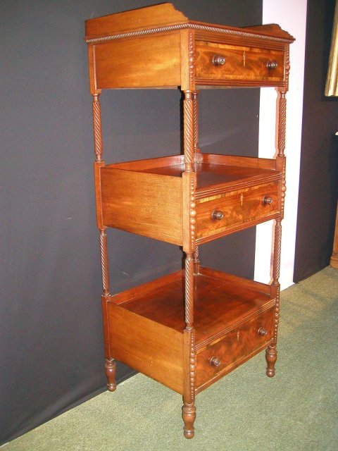 A Very Important English William IV Period What-Not. Made of the finest quality mahogany.