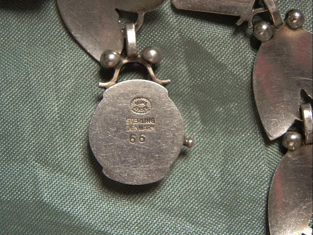 Georg Jensen TULIP Necklace design #66 Denmark