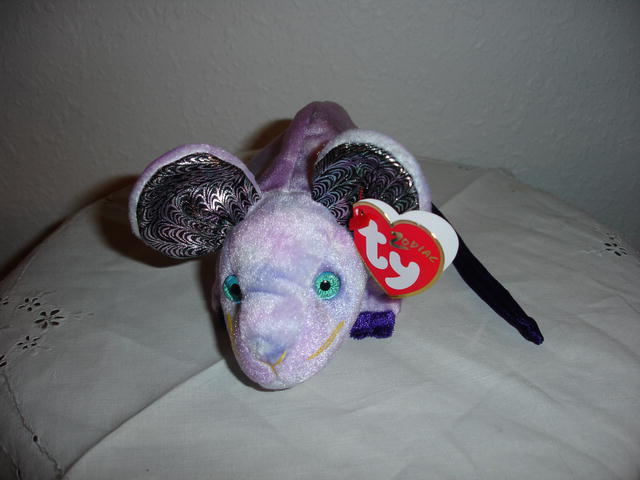 Ty Beanie Baby Rat Zodiac Series
